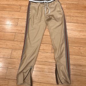 Raw yarn sweatpants size medium zipper ankle